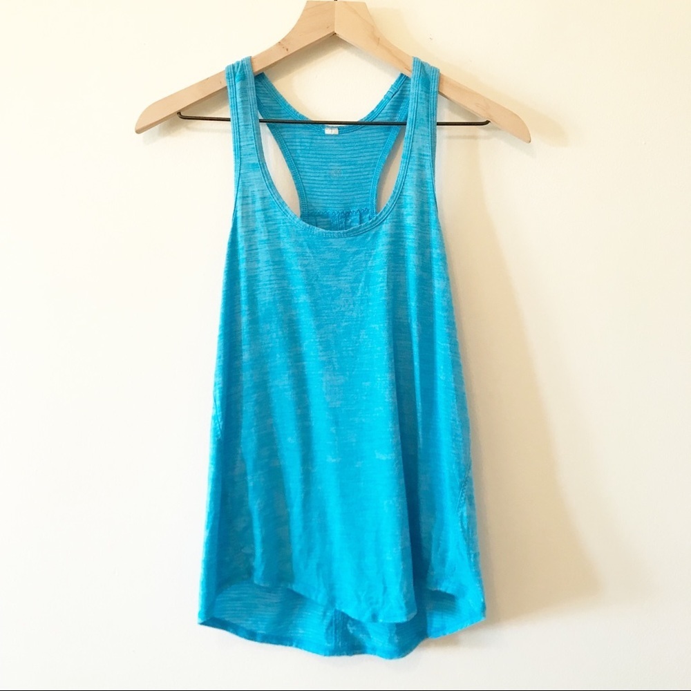 Lululemon Racerback Turquoise Blue Tank Size Small